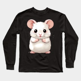 Fat Baby White Mouse Long Sleeve T-Shirt